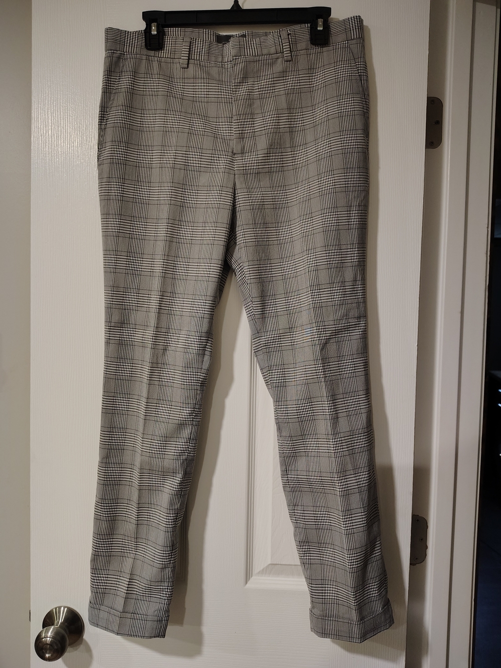 H&M Gray Plaid Dress Pants